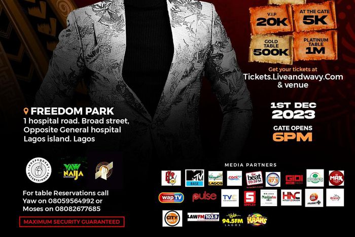 Nigerian music icon Faze headlines Live & Wavy: The Legend Concert