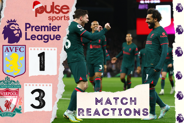 Social media reactions as Liverpool defeat Aston Villa in the Premier League