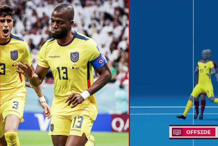 Enner Valencia's goal for Ecuador was disallowed for offside