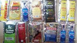 Variety of alcoholic bitters drink [independent]