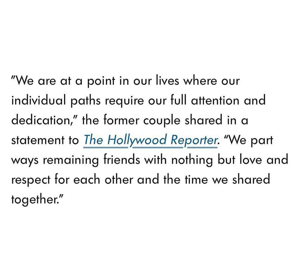 Their Joint statement [Hollywood reporter]