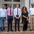 L-R : Head of Site Operations, Emzor Pharmaceuticals Industries Ltd, Ashish Kumar Sehgal; CEO of APIFA, Frankline Keter; Project Finance Division, EIB, Arthur Delor; Communications Manager, West and Central Africa, Isabelle Vovor; Chairman of Emzor Pha...
