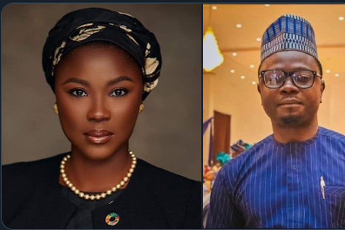 Dr. Jamila Bio Ibrahim and Ayodele Olawande. [Twitter:@MrAbuSidiq]