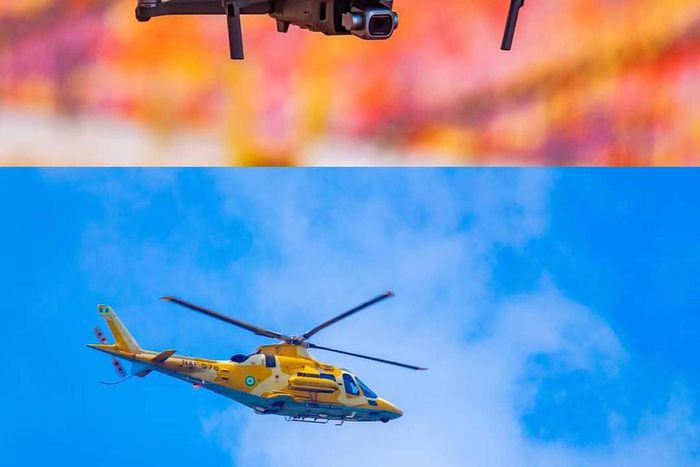 Military plane airstrike. [Twitter: UncleDeji]