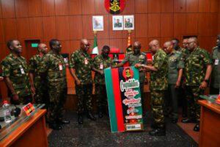 Army Headquarters celebrates the Chief of Army Staff (COAS), Lt.-Gen. Taoreed Legbaja on his Decoration with the New Rank.