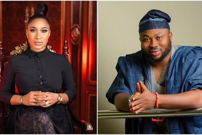 Tonto Dikeh and Churchill Olakunle are at it again as they drag each other on Instagram  [Instagram/TontoDikeh] [Instagram/OlakunleChurchill]