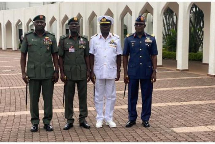 Newly appointed and decorated service chiefs [Channels TV]