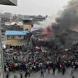 Fire in Tejuosho market