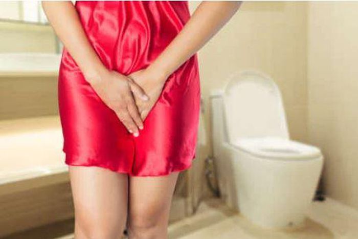 Lady in the washroom