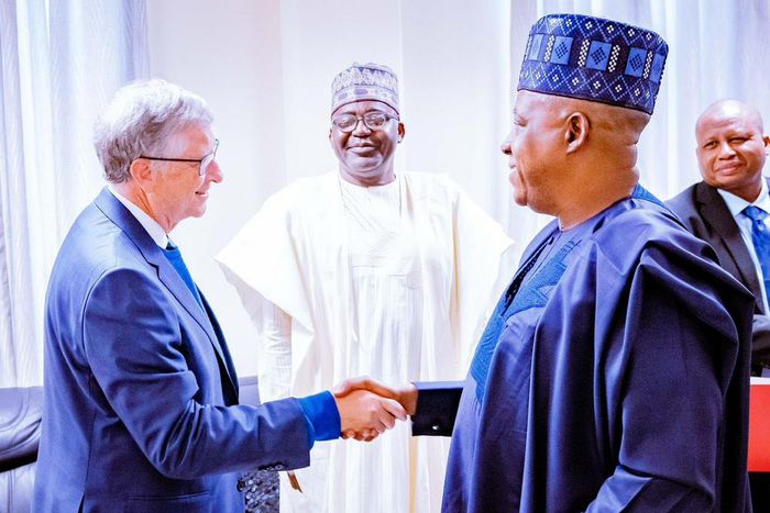 Vice President Kashim Shettima meets with Bill Gates, Co-founder of the Bill and Melinda Gates Foundation. [Presidency]