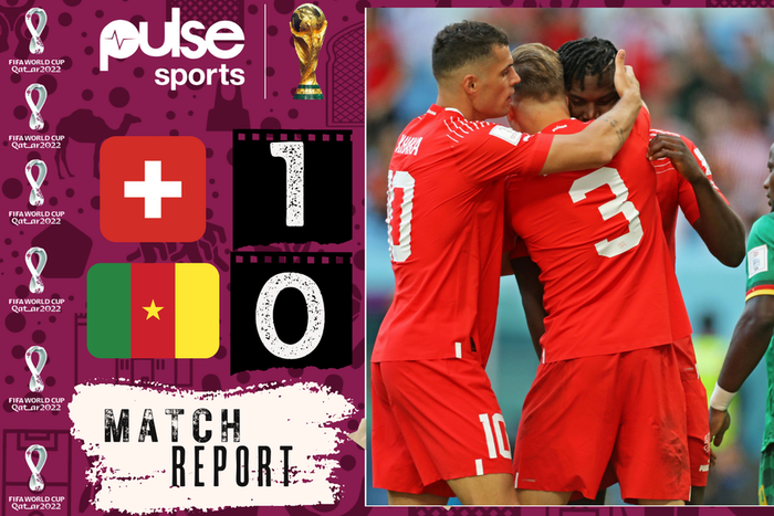 Breel Embolo scored the only goal for Switzerland in 1-0 win over Cameroon