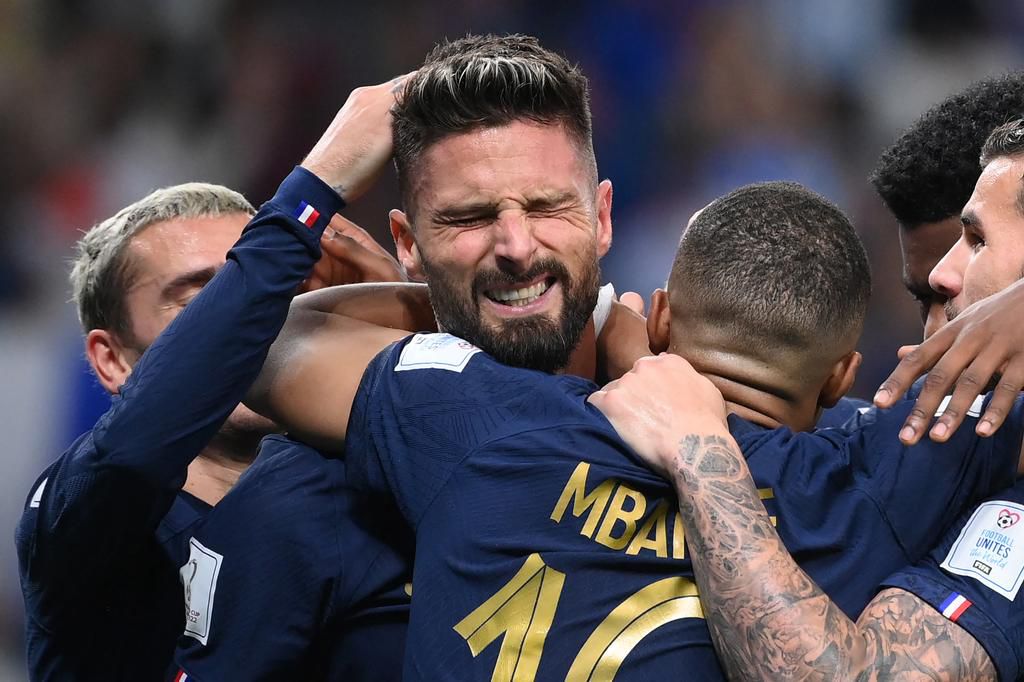 It was a memorable night for Oliver Giroud and Kylian Mbappe as France put four past Australia