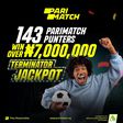 Qatar 2022: 143 Parimatch punters win over 7 million naira Terminator Jackpot