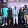 (L-R) Marketing Intern at TomTom Nigeria, Emmanuel Kuram; Nigerian Idol host, IK Osakioduwa; Executive Head, Content and West Africa Channels, Busola Tejumola; Nigerian Idol Host, Obi Asika; Brand Manager (Gum & Candy) Cadbury West Africa, Joan Odafe; ...