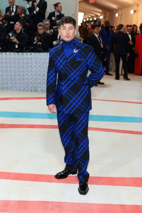 Barry in a similar Burberry outfit [Gettyimages]