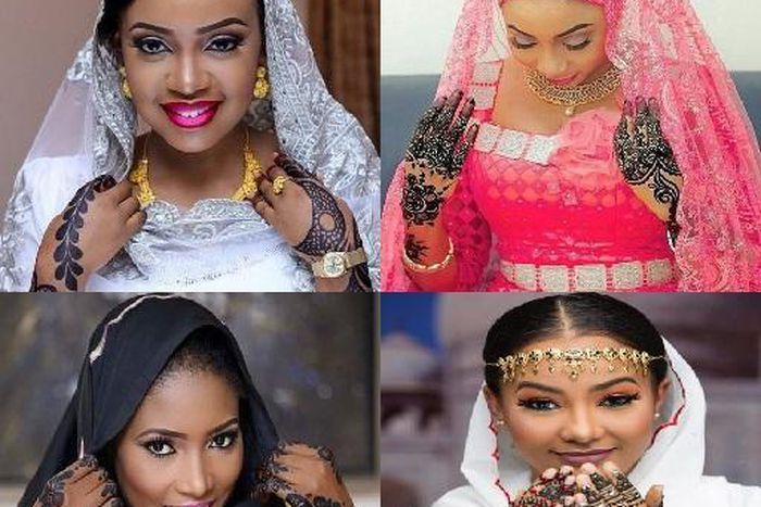 Northern Nigerian brides with henna