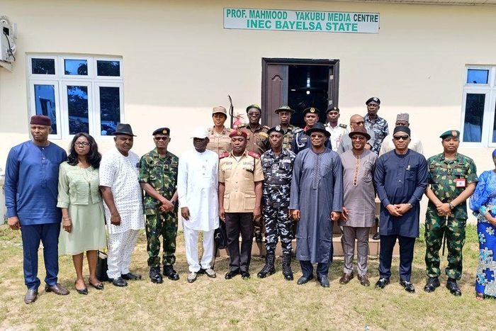 INEC Chairman meets with security agencies ahead of Imo governorship poll [Twitter:@inecnigeria]