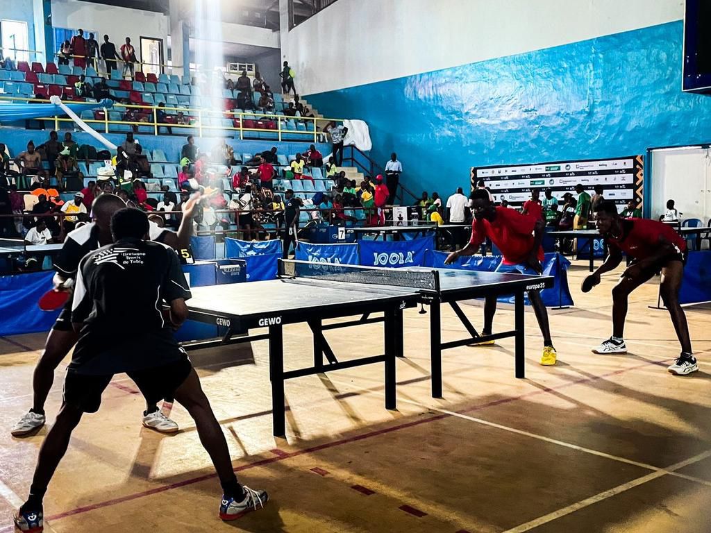 Table tennis players at the ongoing national sports festival in Asaba