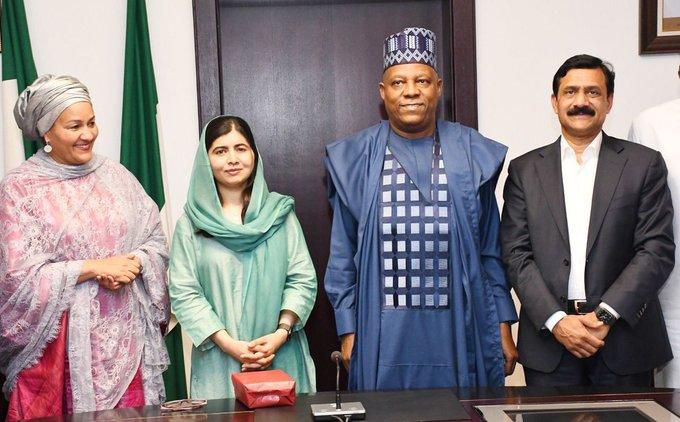 Shettima meets Malala, says FG committed to girl-child education. [Presidency]