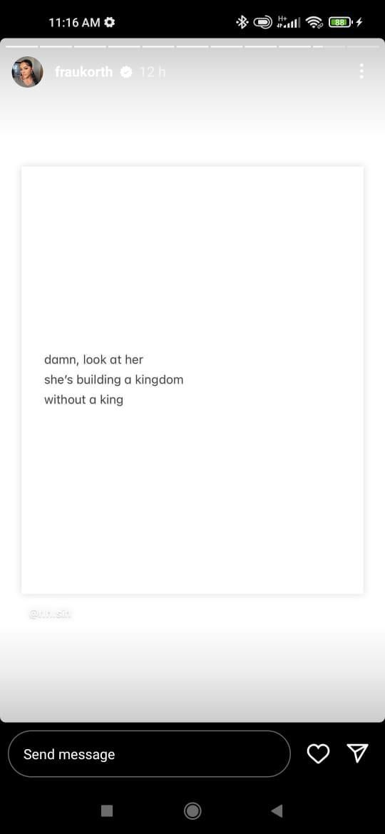 Heidi's second noteworthy Instagram post