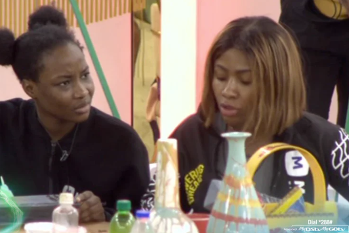 Mercy called Ilebaye out over the wager task on BBNaija All Stars. [Twitter/Big Brother Naija]