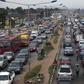 Heavy traffic is seen on the Lagos-Abeokuta expressway in Nigeria's commercial capital Lagos in a file photo. REUTERS/Akintunde Akinleye