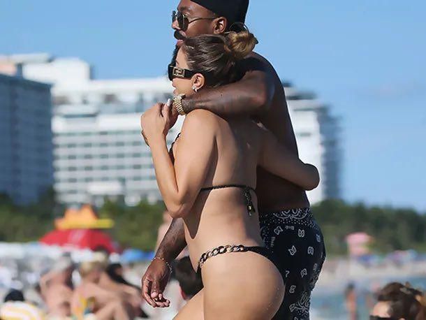 Marcus Jordan and Larsa Pippen shared single photos from the same location but not together.
