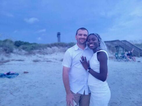 Joy Bishara and her lover. [Daily Trust]