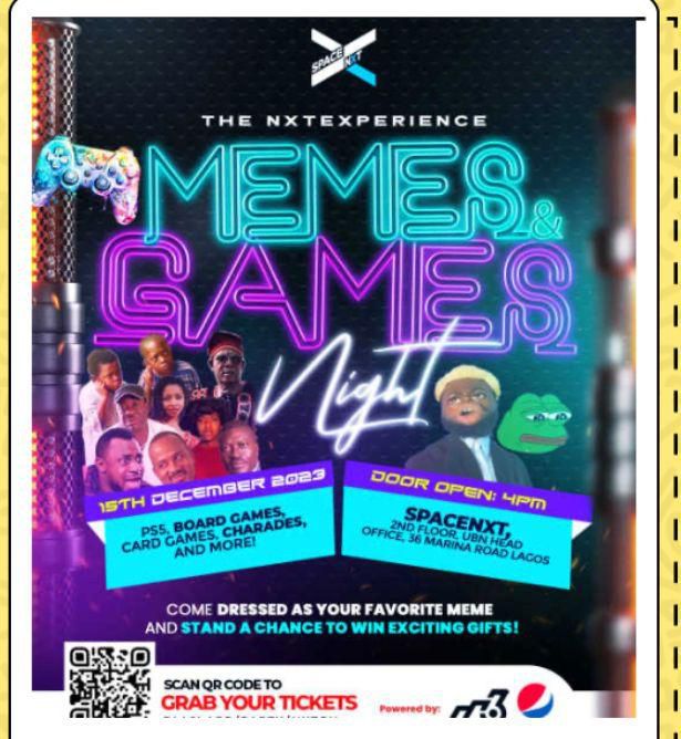 NXT experience - memes and games night