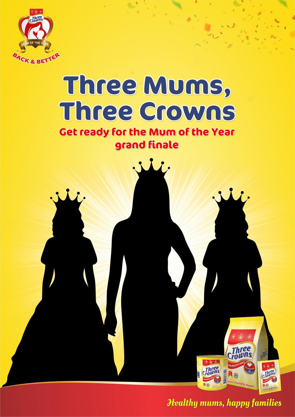 Three Crowns milk set for the 2022 Mum of the Year 2022 Finale