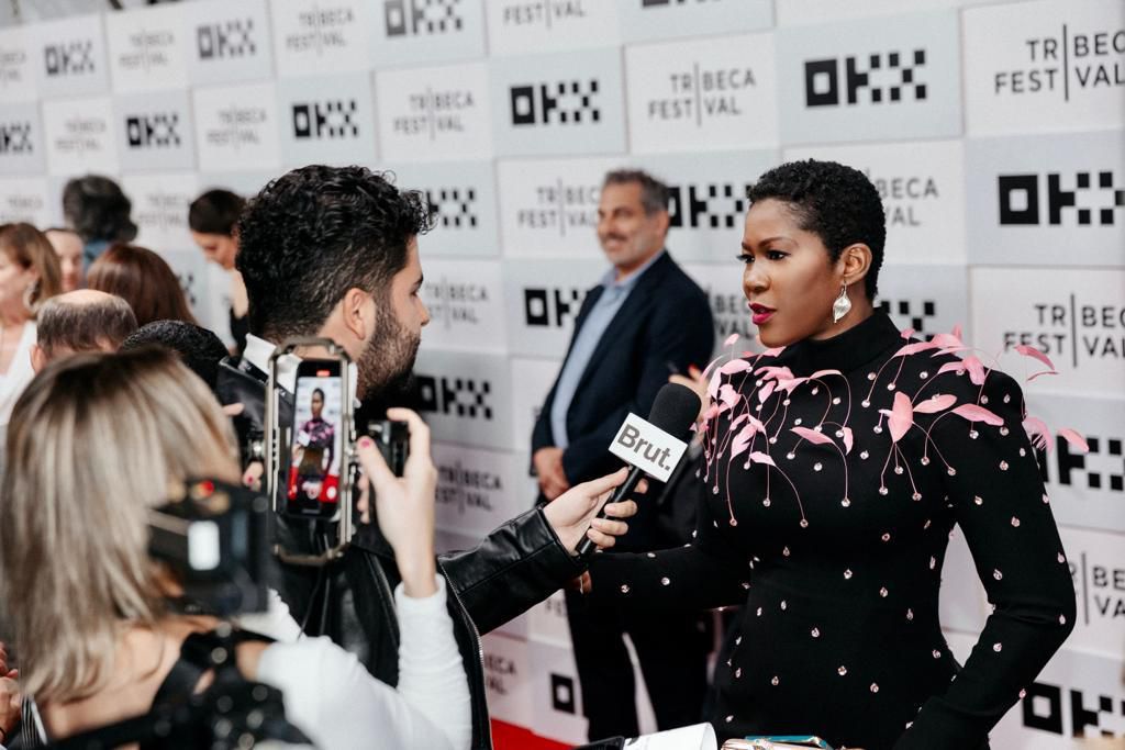 Stephanie Linus at the Tribeca film festival