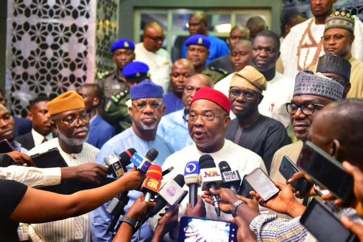 APC Governors led by Governor Hope Uzodinma of Imo State promise to ensure judicious use of fuel subsidy windfall. [TheNation]