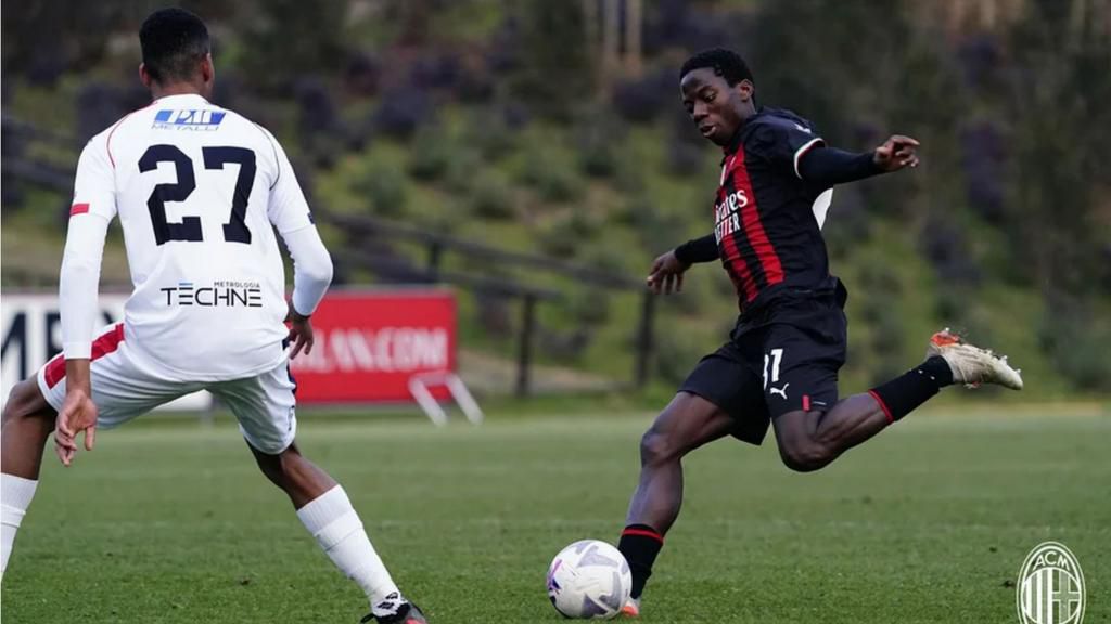 Victor Eletu scored the winner as AC Milan beat Lumazzane 3-2 in a friendly