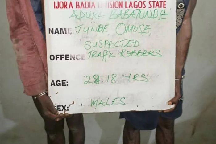 Traffic robbery suspects arrested in Lagos  [NAN]