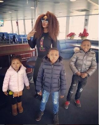 Sonia Ighalo and kids