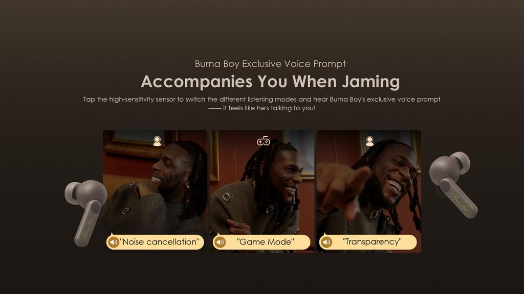 Oraimo x Burna Boy SpacePods - Moonlight Edition