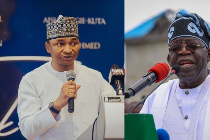 Chief Executive Officer of Connected Development, Mallam Hamzat Lawal and President Bola Ahmed Tinubu. [Connected Development]