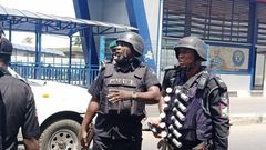 Nigerian police officers [LSPC]