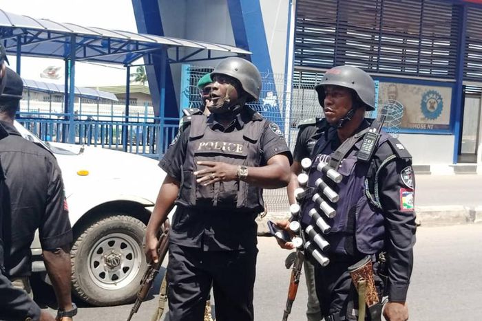 Nigerian police officers [LSPC]