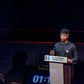 Vice President, Yemi Osinbajo (right), at the Vice Presidential Debate with vice presidential candidate of the People's Democratic Party (PDP), Peter Obi (left)