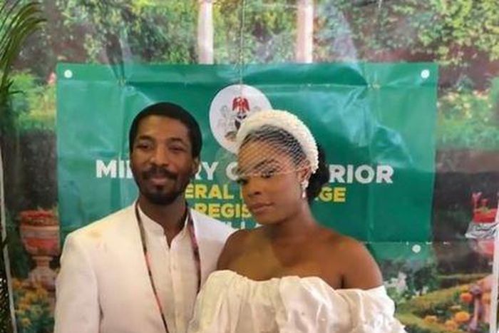Made Kuti and his woman are officially husband and wife [Twitter/One joblessboy]