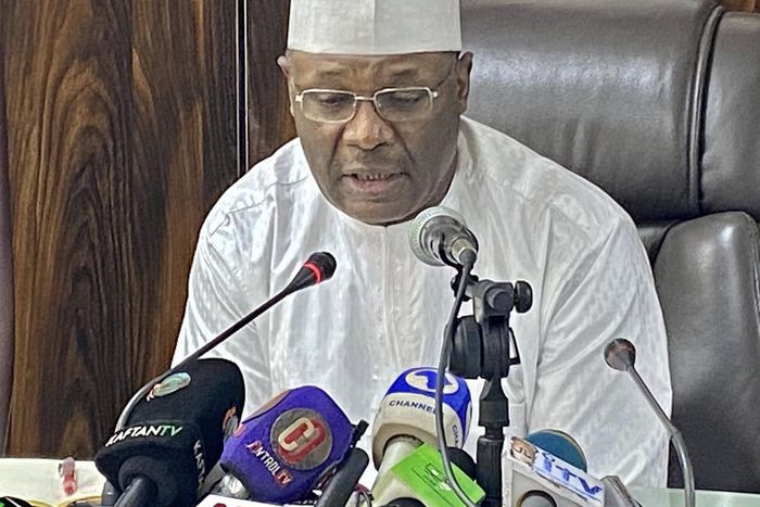 INEC Chairman, Prof. Mahmood Yakubu. [Twitter:INEC]