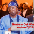 Tinubu or Obi Who will G5 Governors endorse [Editor's Comment]