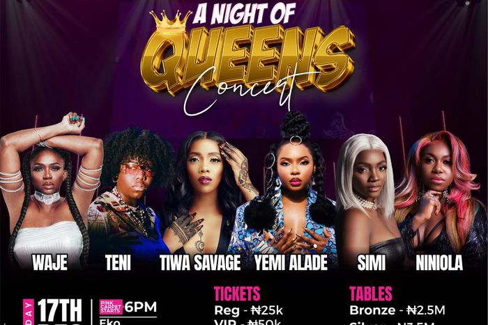 A Night of Queens, celebrating trailblazing female music icons in Nigeria