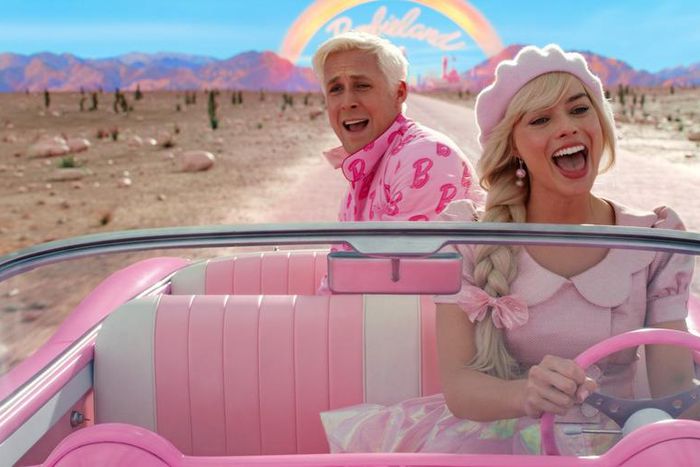 Ryan Gosling and Margot Robbie as Ken and Barbie in "Barbie."Courtesy of Warner Bros.