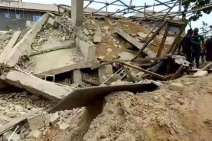 Another building collapsed in Lagos.