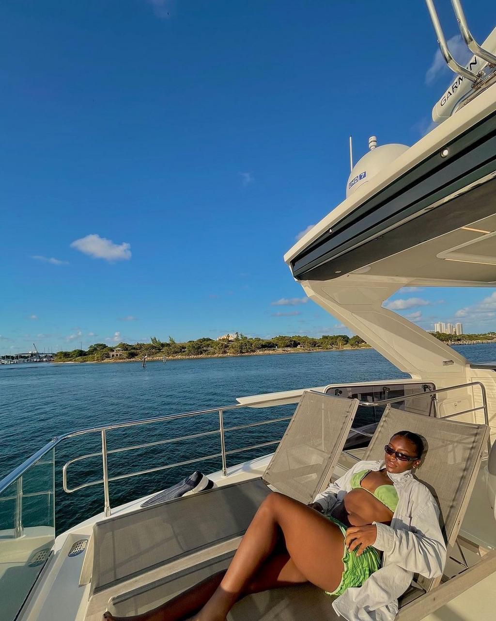 Alozie took to social media to show off her style with curves in a bikini.