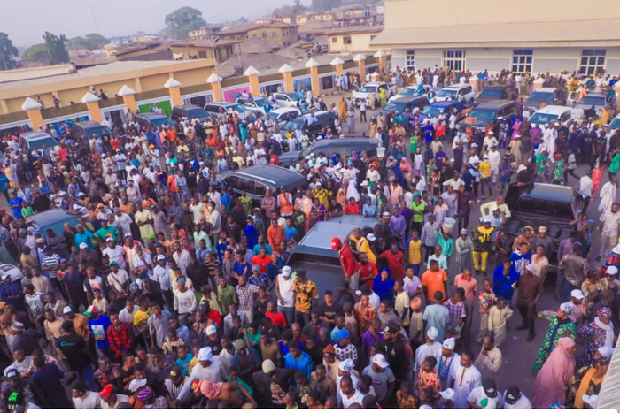 Yahaya Bello returns home to heroic welcome after 8 years as Kogi governor [NAN]