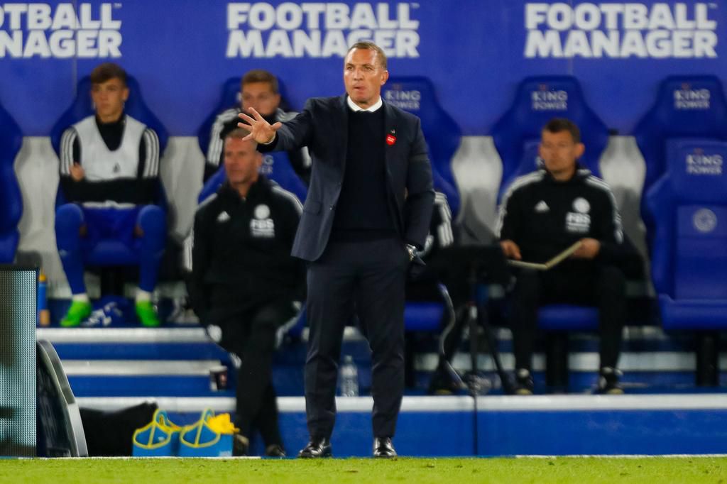 Leicester City Manager Brendan Rodgers at the King Power Stadium on October 3, 2022