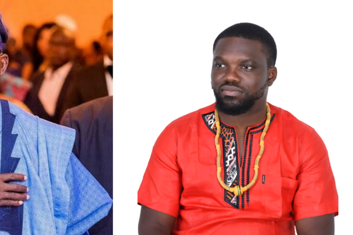 Bola Tinubu and David Hundeyin